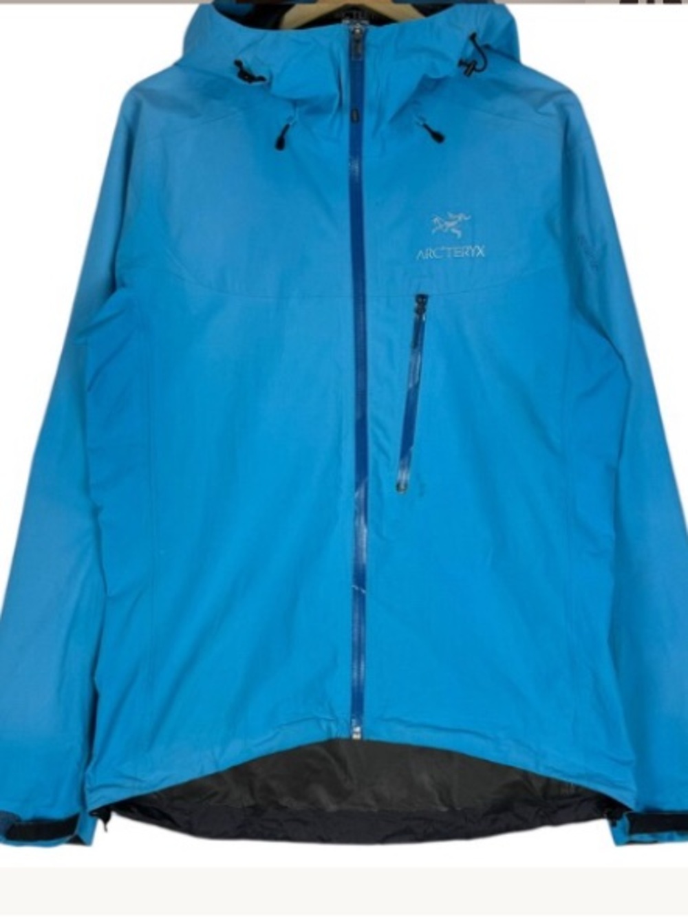 Arc'teryx Bright Blue Waterproof Hooded Rain Jacket